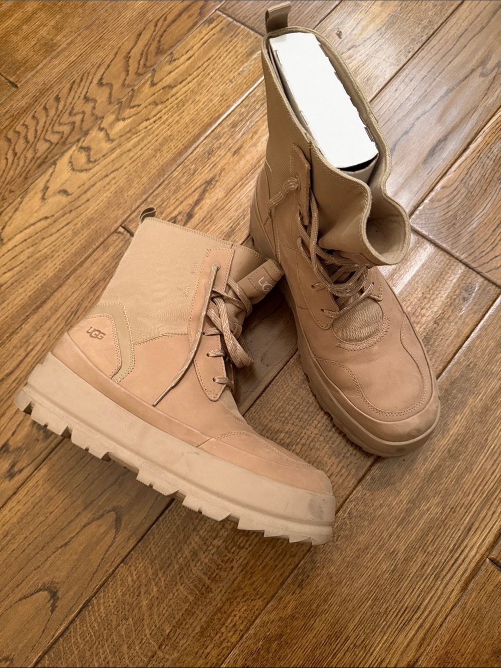 UGG Men's Lace-Up Tactical Boots in Tan